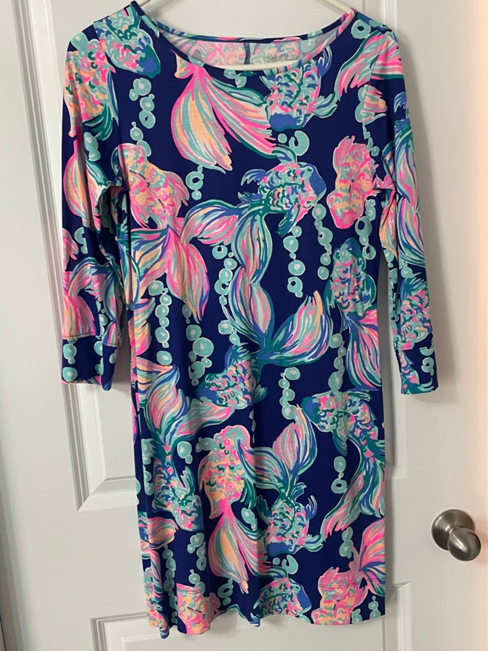 Lilly Pulitzer Navy Multicolor Shift Dress